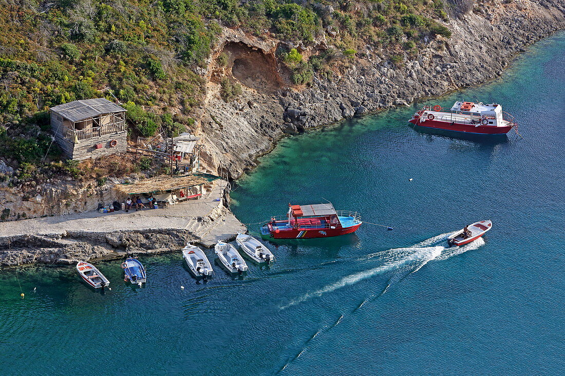 Porto Limnionas on the west coast, Zakynthos Island, Ionian Islands, Greece