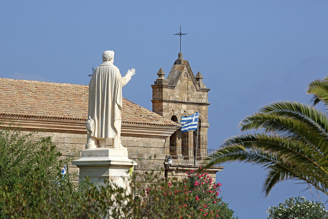 Byzantisnian Agios Nikolaos Church in Solomos Square, Zakynthos Town, Zakynthos Island, Ionian Islands, Greece
