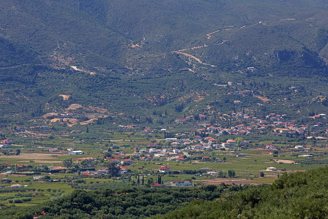 Plain behind Laganas Bay, Zakynthos Island, Ionian Islands, Greece