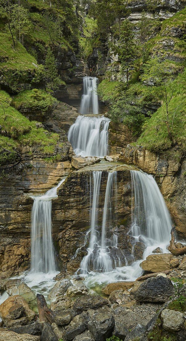 Kuhflucht waterfalls, Farchant, Bavaria, Germany