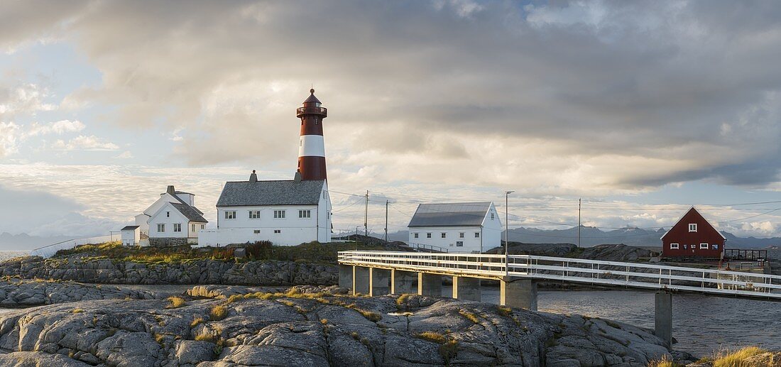 Tranoy Lighthouse, Hamaroy, Ofoten, Nordland, Norway