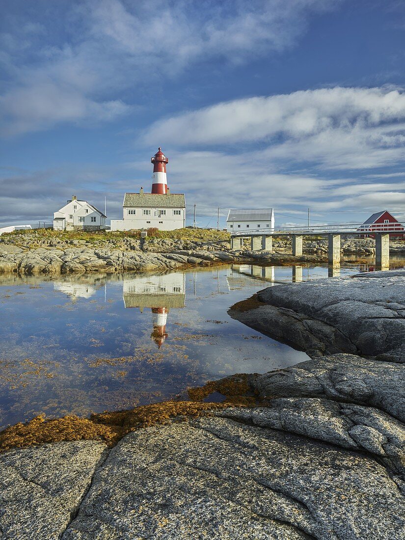 Tranoy Lighthouse, Hamaroy, Ofoten, Nordland, Norway