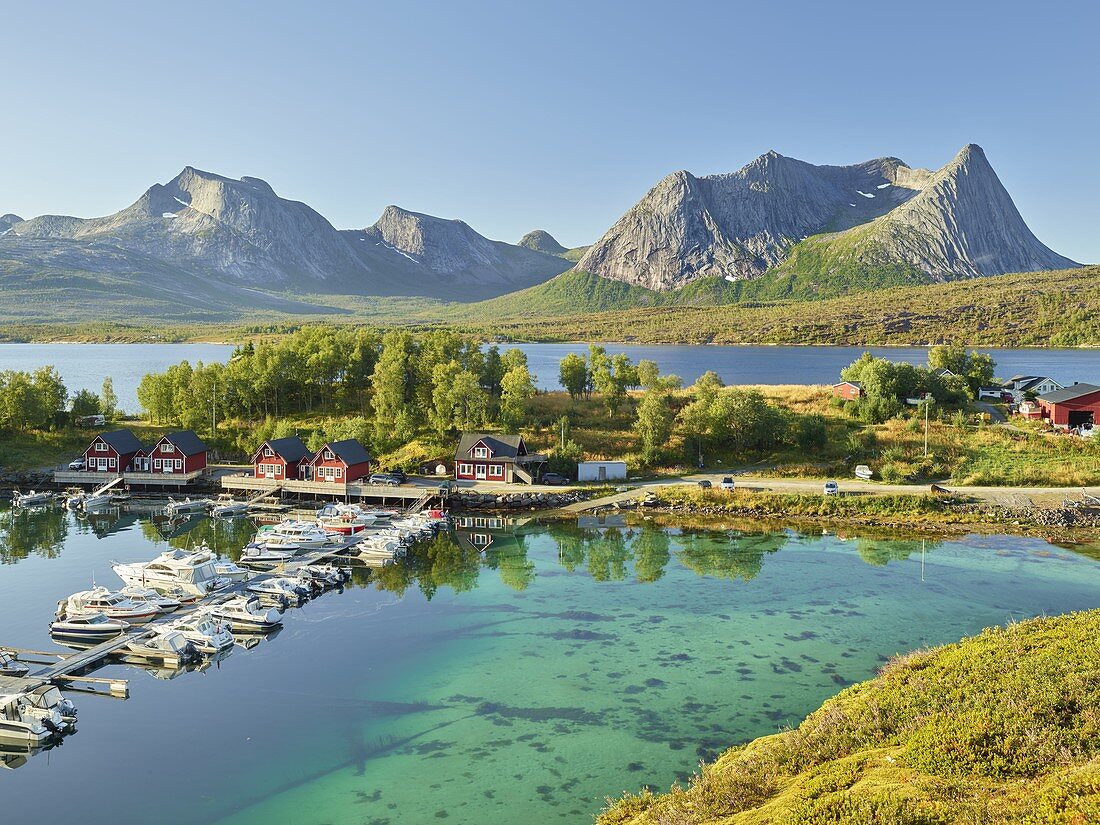 Kulhornet, Stortinden, Eidtinden, Hakonset, Ballangen, Ofoten, Nordland, Norwegen