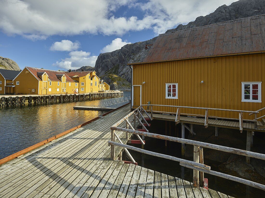 Nusfjord, Flakstadoya, Lofoten, Nordland, Norway