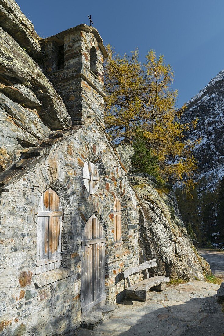 Felsenkapelle, Innergschlöss, Osttirol, Tirol, Österreich