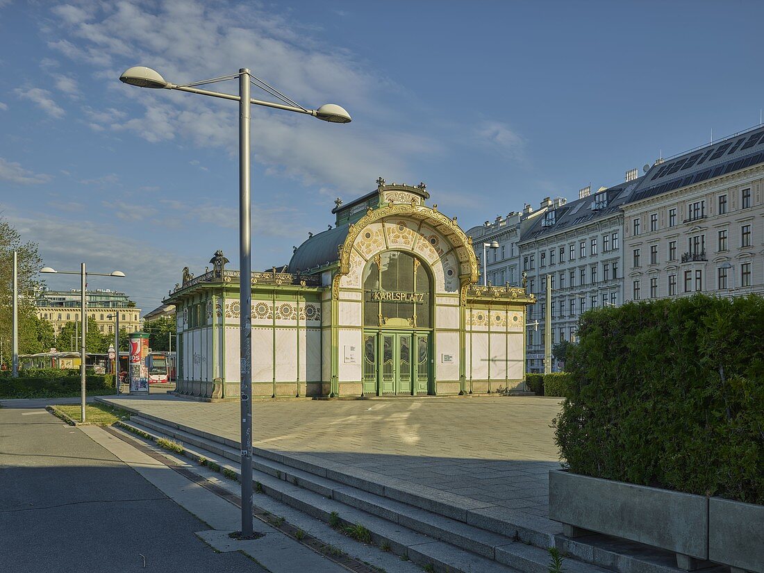 Otto Wagner Pavillion, 4th District Wieden, Vienna, Austria