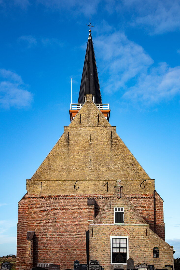 Kerk Den Hoorn Kirche, Den Hoorn, Texel, Westfriesische Inseln, Friesland, Niederlande, Europa