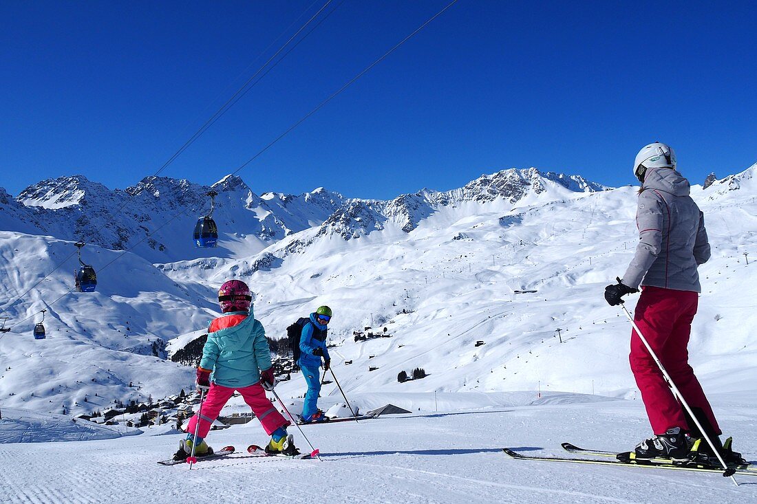 Arosa ski area, Graubünden, Switzerland