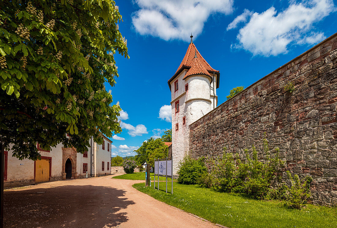 Crystal tower at Wilhelmsburg Castle in Schmalkalden, Thuringia, Germany