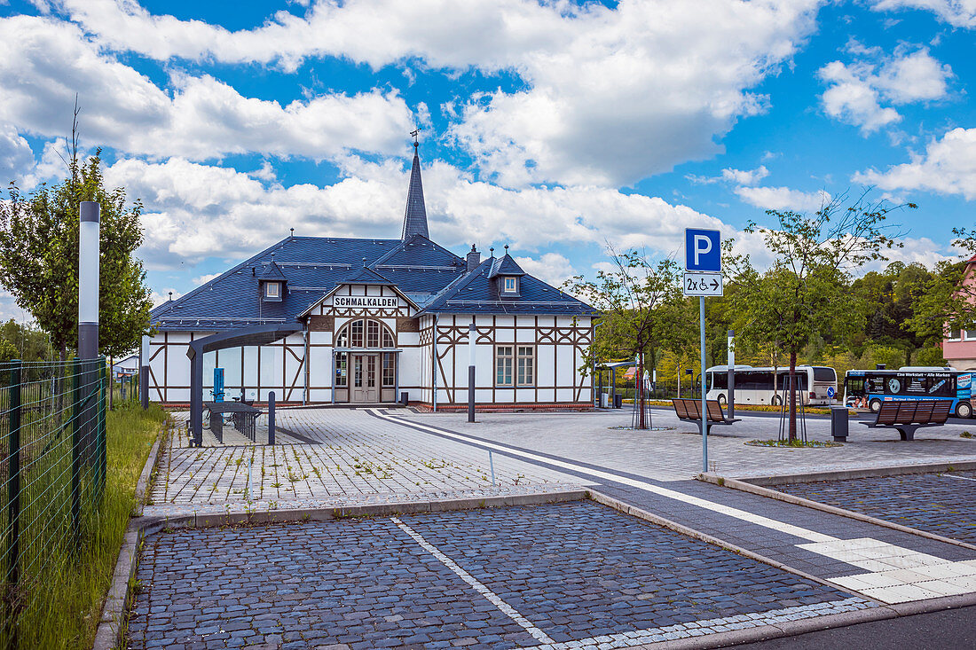 Bahnhof Schmalkalden, Thüringen, Deutschland