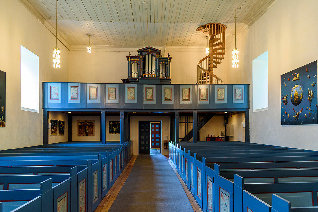 Alte Kirche am Petter-Dass-Museum, Alstahaug, Norwegen
