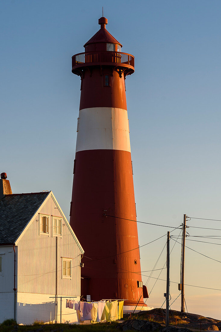 Tranøy lighthouse on Hamarøy, Norway