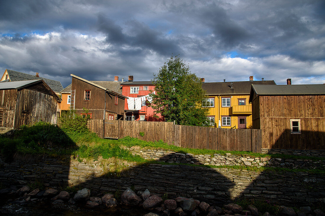 Bergbaustadt Røros: Bergstaden (Altstadt), Roros, Norwegen