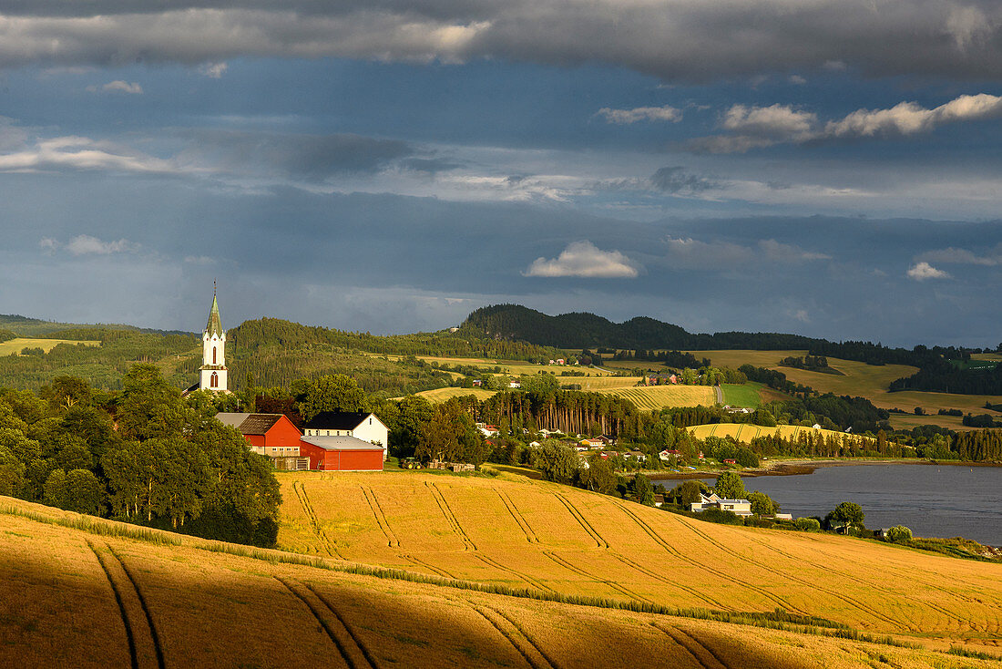 Landscape at Straumen, Inderoy, Inderøy, Norway