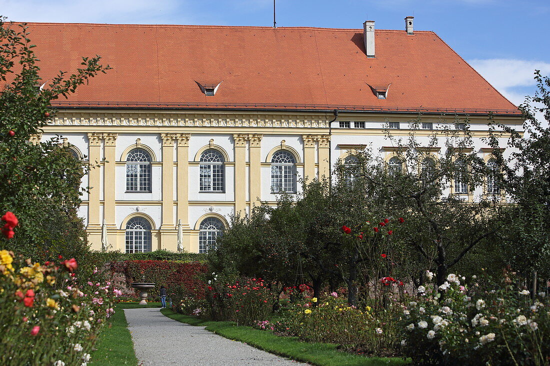 View of the castle from the park side, Dachau, Upper Bavaria, Bavaria, Germany