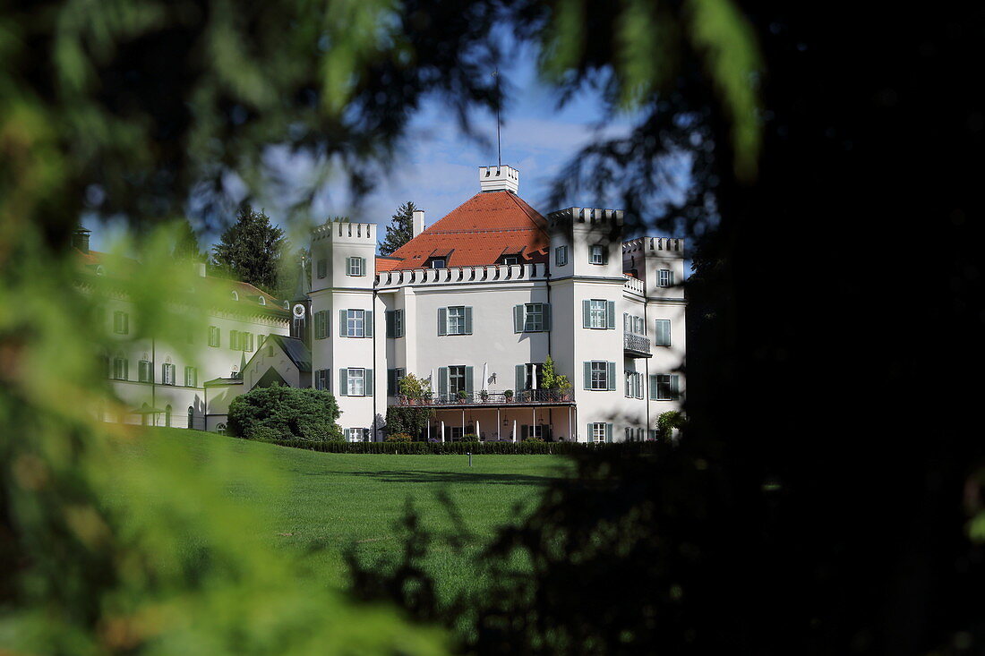 Sissi-Schloß Possenhofen, Starnberger See, 5-Seen-Land, Upper Bavaria, Bavaria, Germany