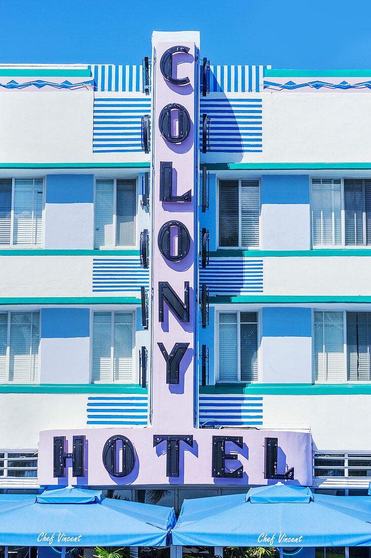 Colony Hotel, South Beach, Miami, Florida, USA