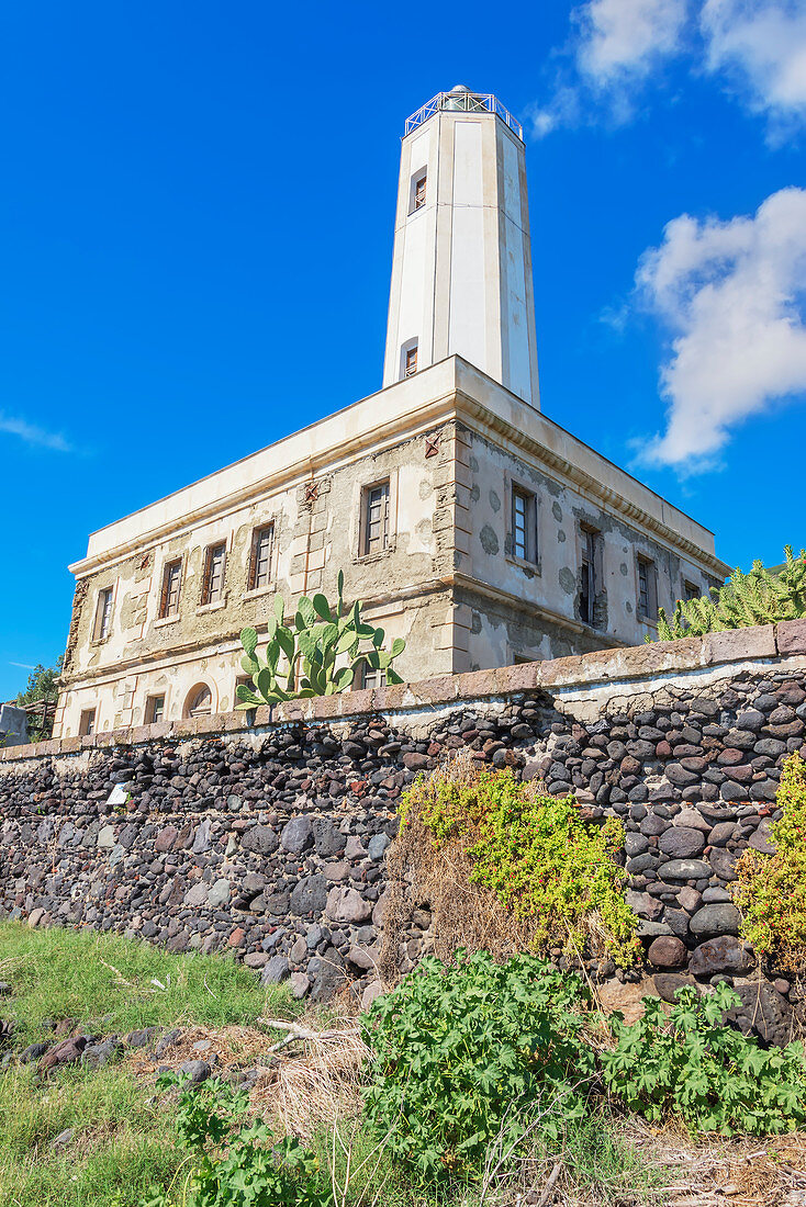 Lighthouse, Vulcano Island, Aeolian Islands, Sicily, Italy, 