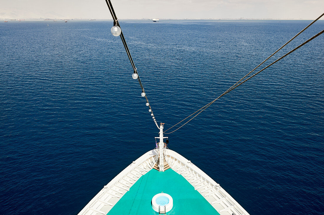 Vor Suez im Suezkanal, Ägypten, Nordafrika, Afrika