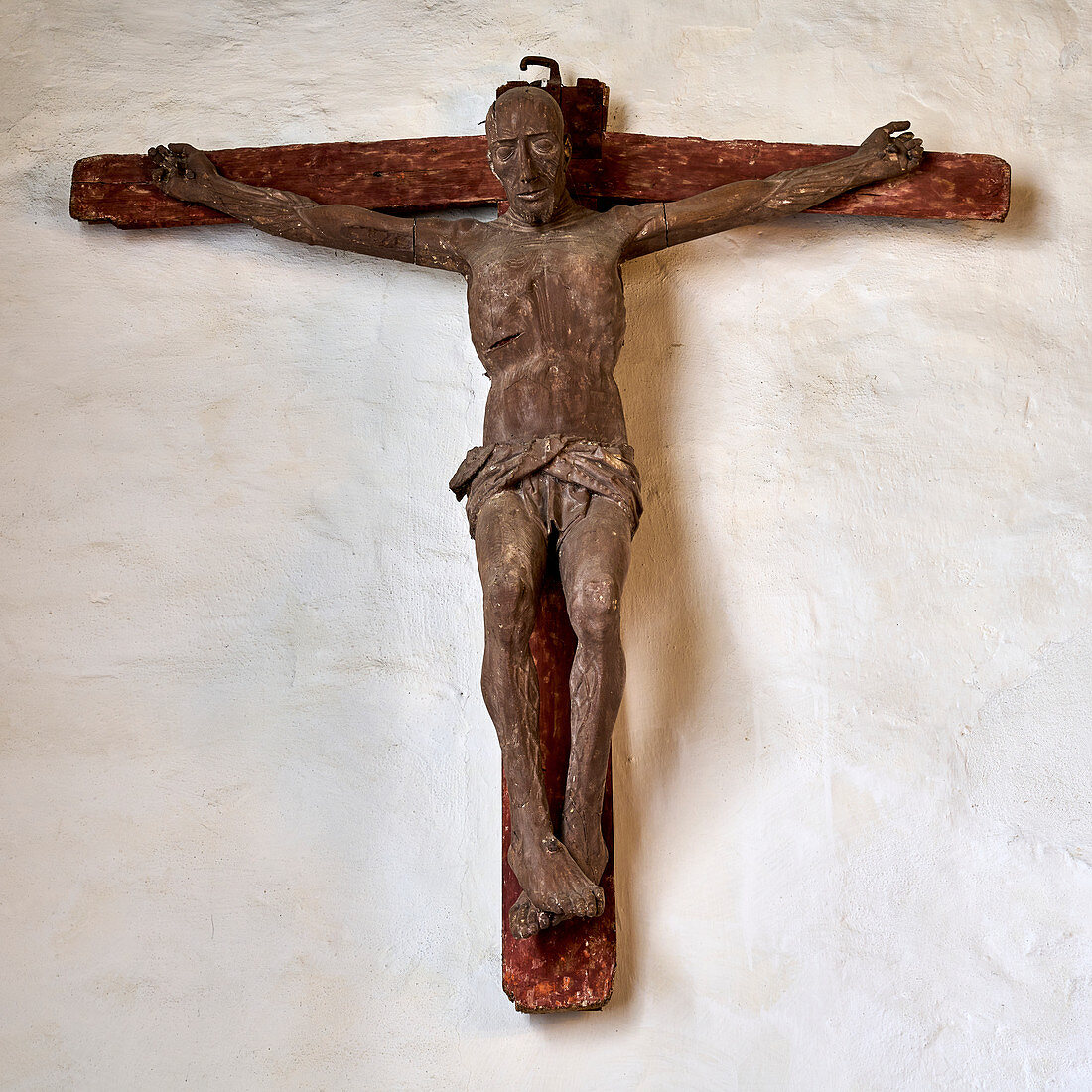 Wooden cross in the St. Urbanus church Dorum, Lower Saxony, Germany
