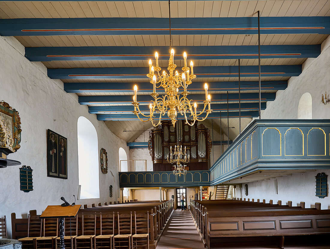 Church interior of St. Urbanus Dorum, Lower Saxony, Germany