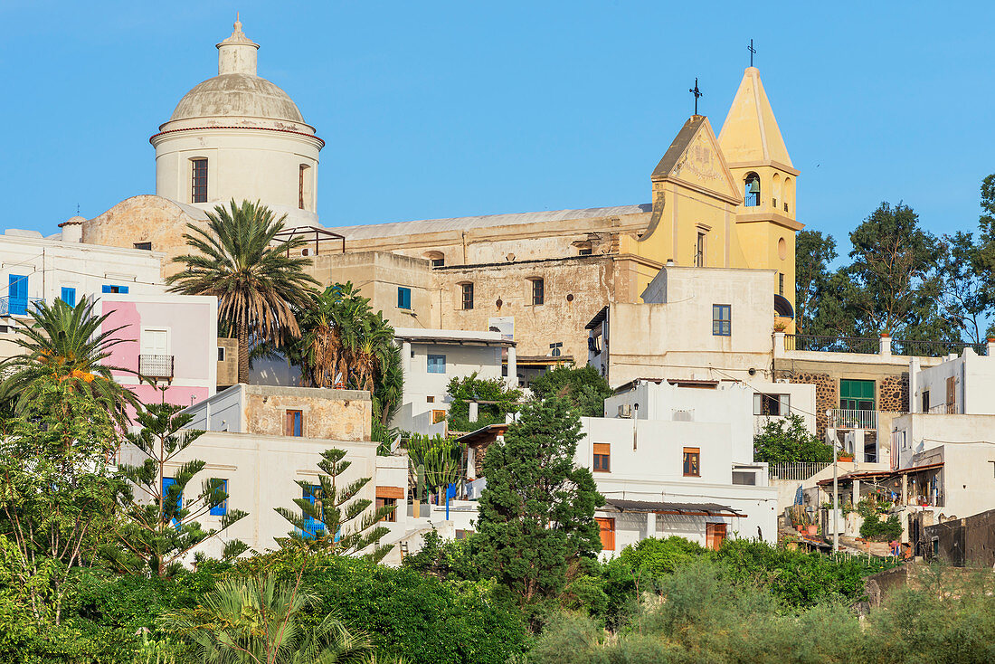 San Vincenzo village, Stromboli, Aeolian Islands, Sicily, Italy