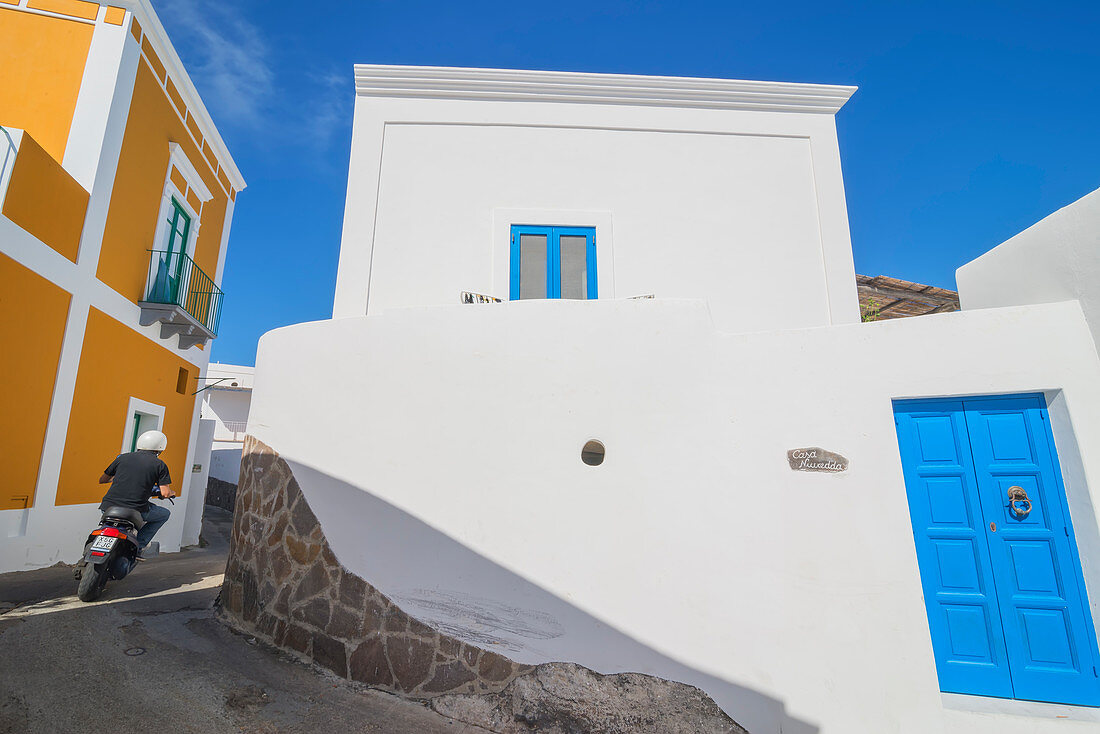 Traditional houses, Panarea, Aeolian Islands, Sicily, Italy