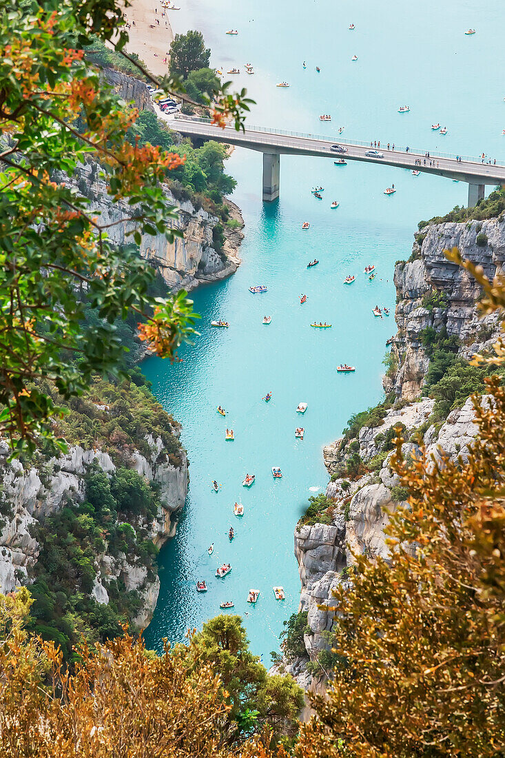 See von Sainte-Croix, erhöhten Blick, Gorges du Verdon, Alpes-de-Haute-Provence, Provence, Frankreich