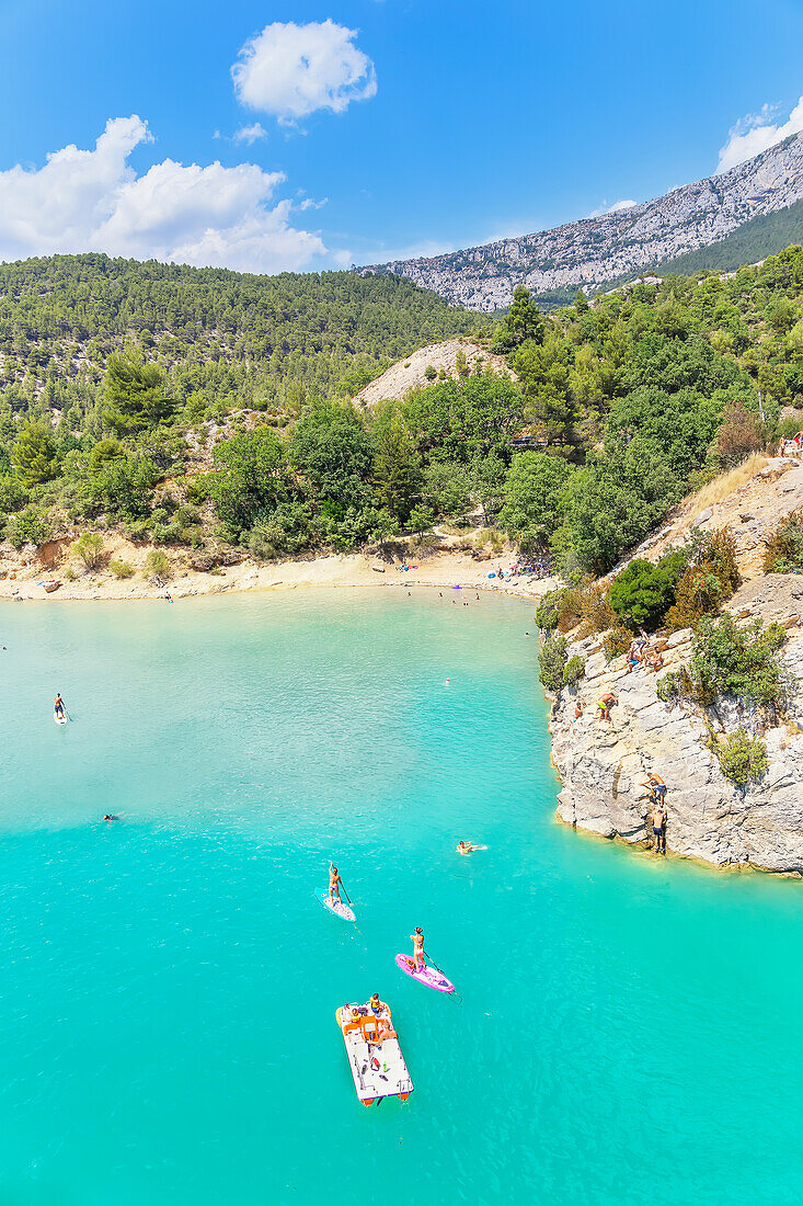 Lake of Sainte-Croix, Gorges du Verdon, Alpes-de-Haute Provence, Provence, France, Europe