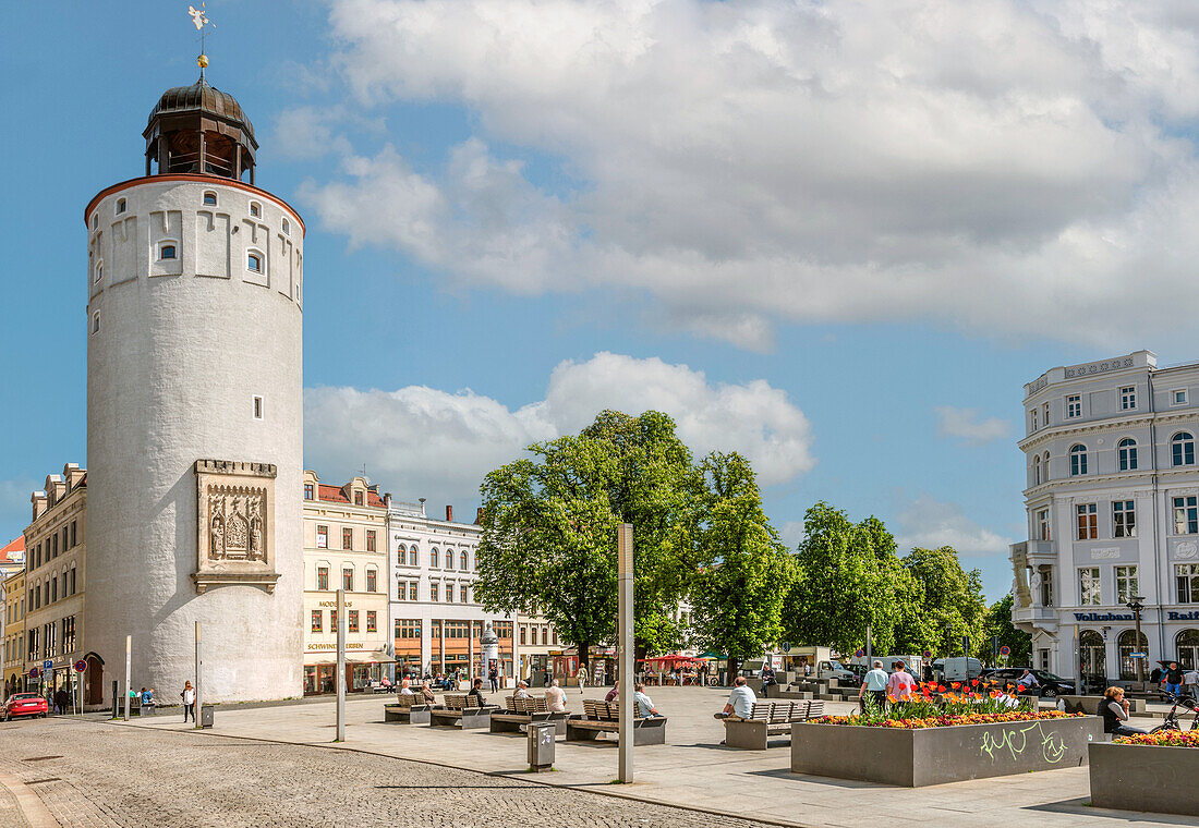 Dicker Turm or Frauenturm in the city center of Goerlitz, Saxony, Germany