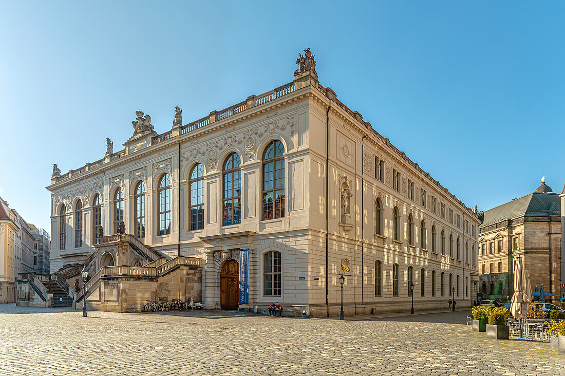 Transport Museum Dresden in the Johanneum am Neumarkt, Saxony, Germany