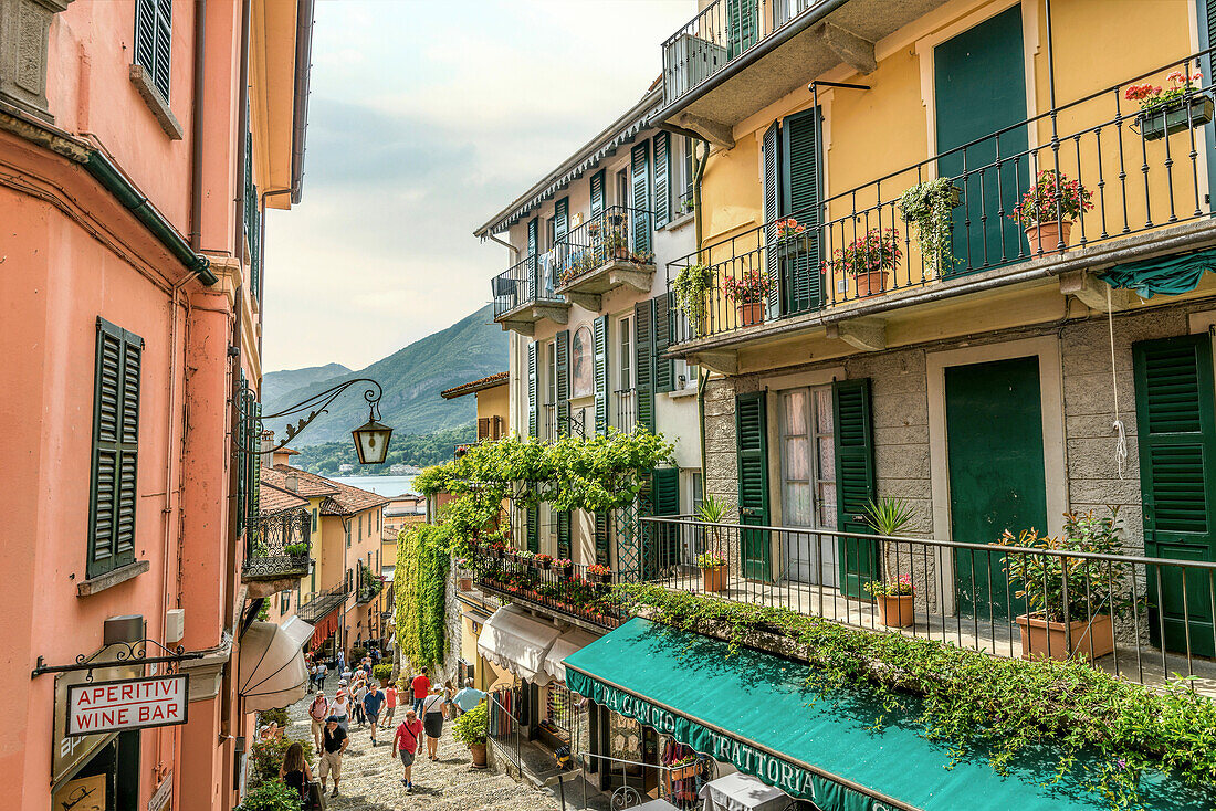 Altstadt von Bellagio am Comer See, Lombardei, Italien 