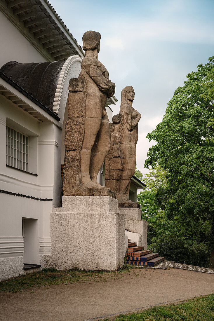 South portal of the Ernst Ludiwg House (now the Museum of the Artists'39; Colony), UNESCO World Heritage Site &quot;Mathildenhöhe Darmstadt&quot;, Darmstadt, Hesse, Germany