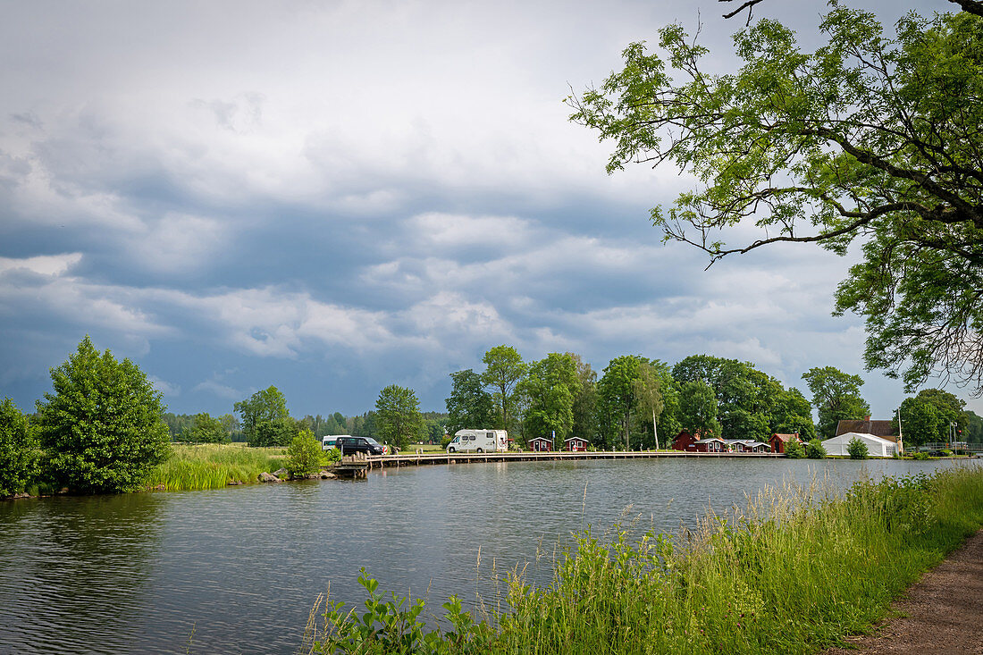 View of the pitch, Göta Canal