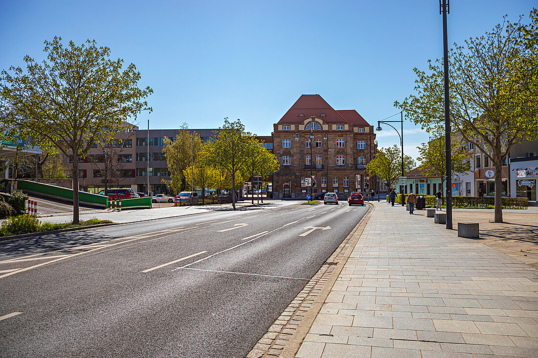 Schillerplatz in Schweinfurt, Bavaria, Germany