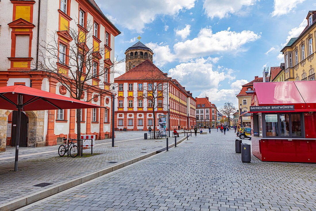 Maximilianstraße in Bayreuth, Bayern, Deutschland