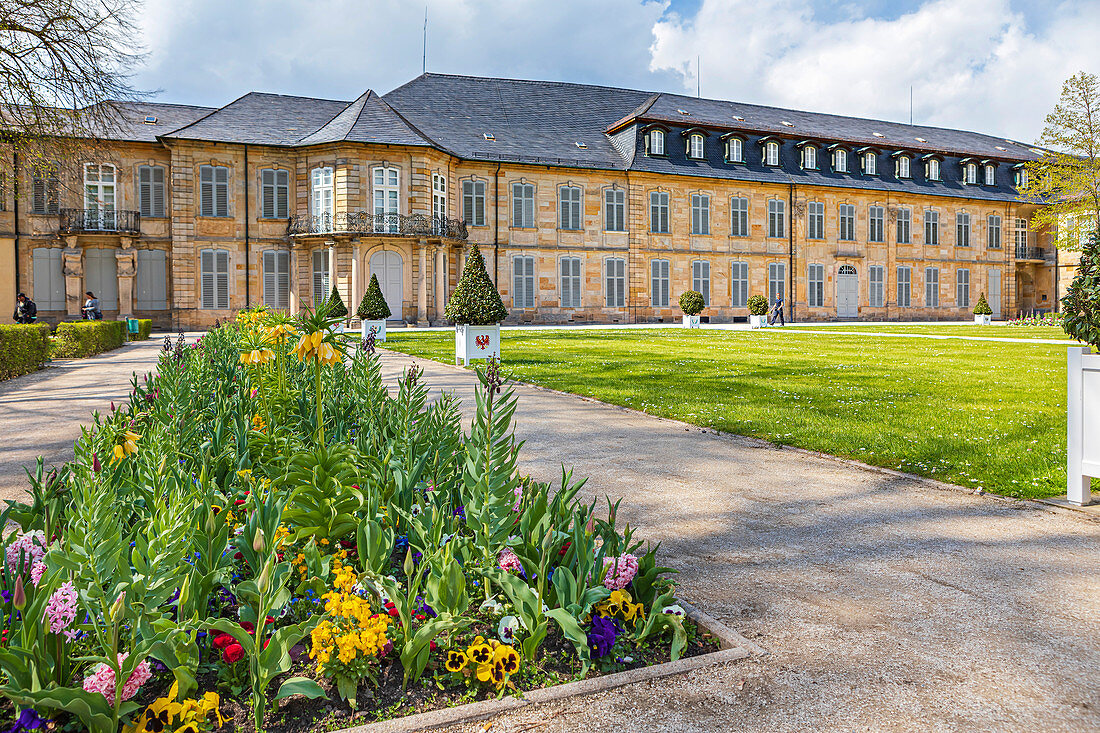 Hofgarten and New Palace in Bayreuth, Bavaria, Germany