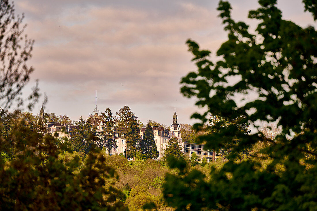 View of the former Hohenhonnef Lung Clinic in Bad Honnef, North Rhine-Westphalia, Germany