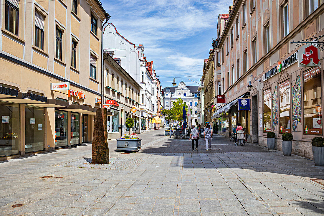 Ludwigstrasse in Bad Kissingen, Bavaria, Germany