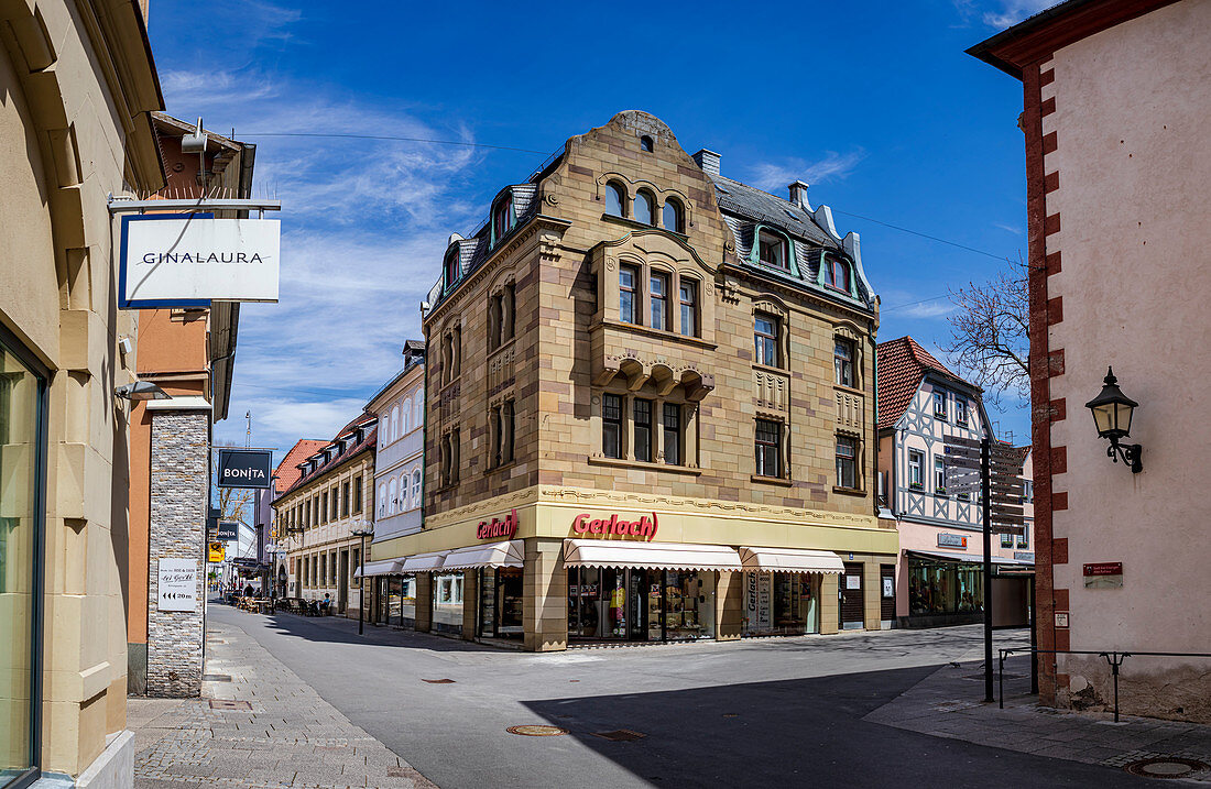 Obere Marktstrasse in Bad Kissingen, Bavaria, Germany