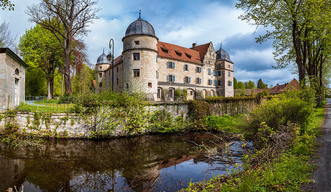 Mitwitz moated castle, Bavaria, Germany