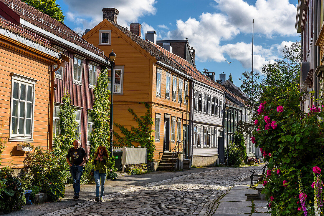 Ehemaliges Arbeiterviertel Möllenberg, Trondheim, Norwegen