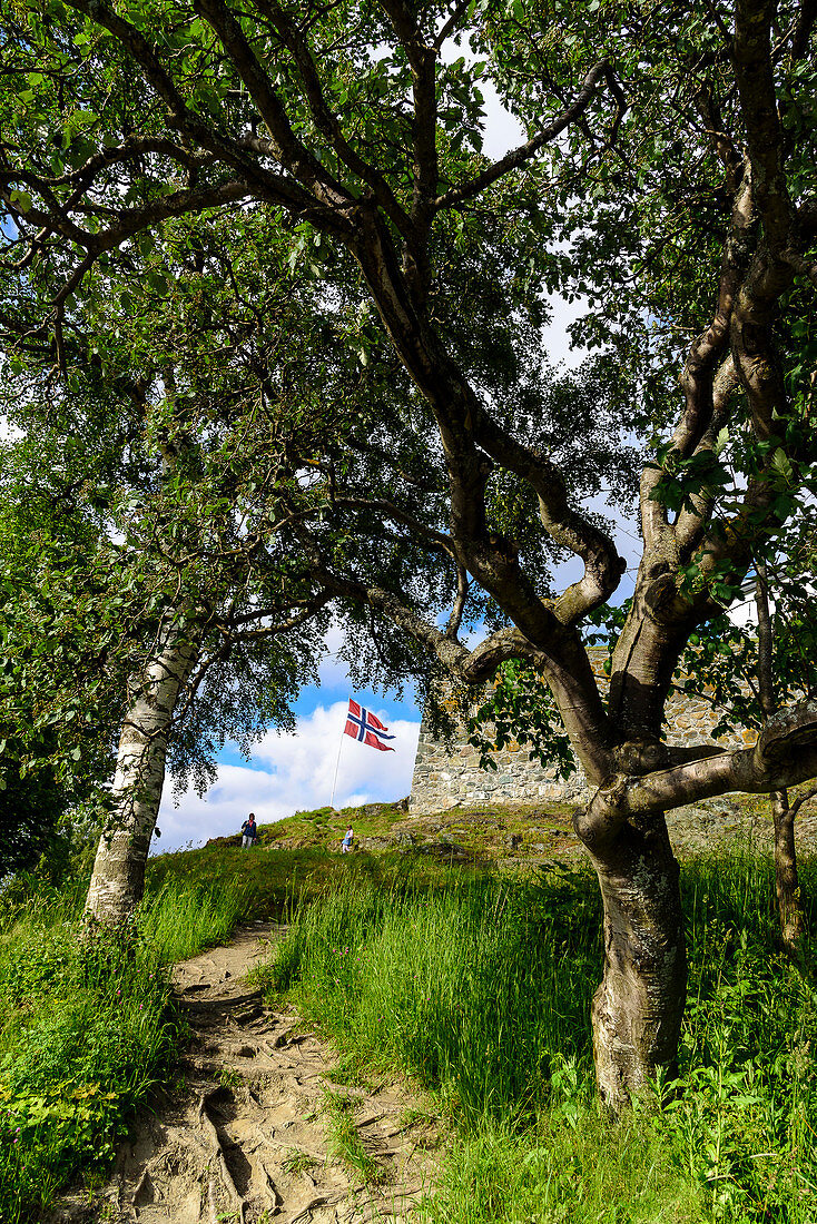 Ascent to Kristiansten Fortress, Trondheim, Norway