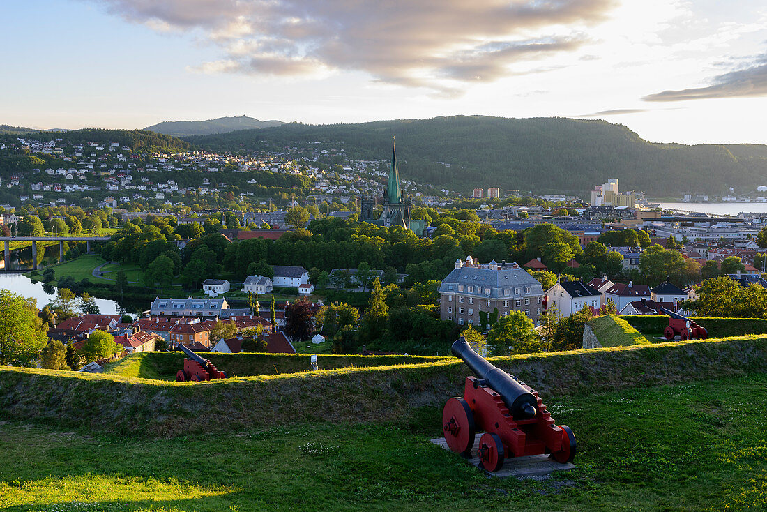 Blick von der Festung Kristiansten,Trondheim, Norwegen