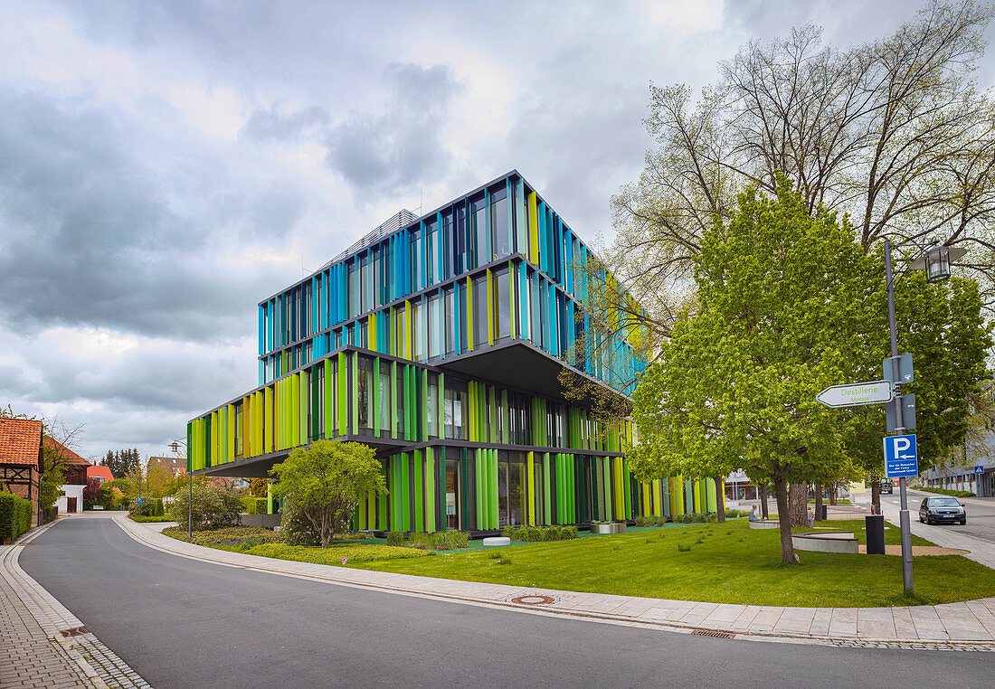 Haba building in Bad Rodach, Bavaria, Germany