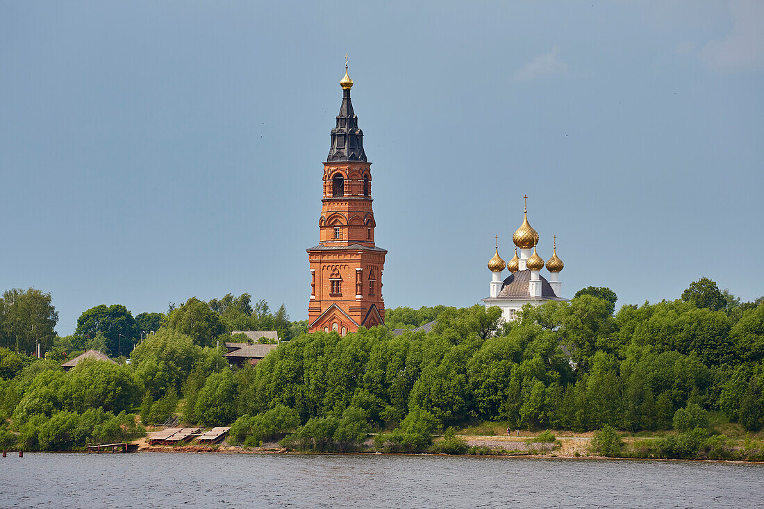 Church in Priluki on Moscow-Volga Canal, Yaroslavl Oblast, Russia, Europe