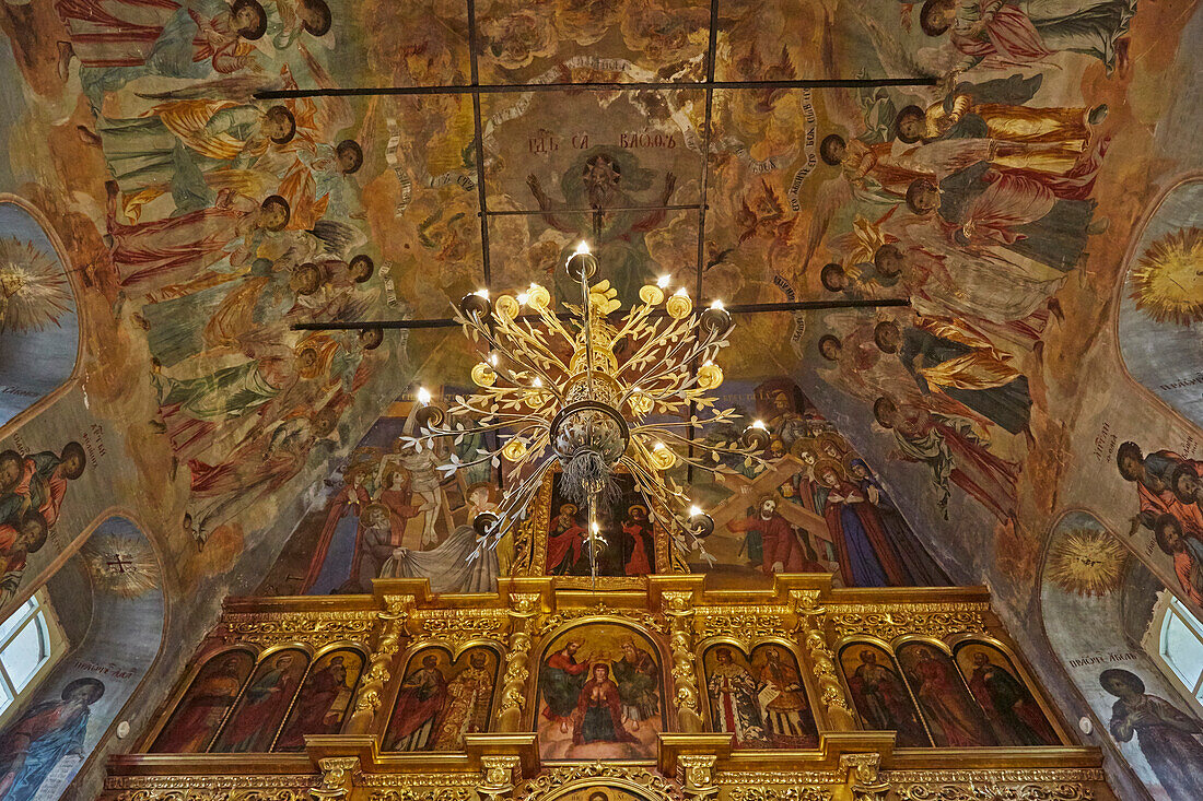 Kremlin in Uglich on the Volga, interior view of the Blood Church, Demetrios Church, Volga-Baltic Sea Waterway, Golden Ring, Russia, Europe