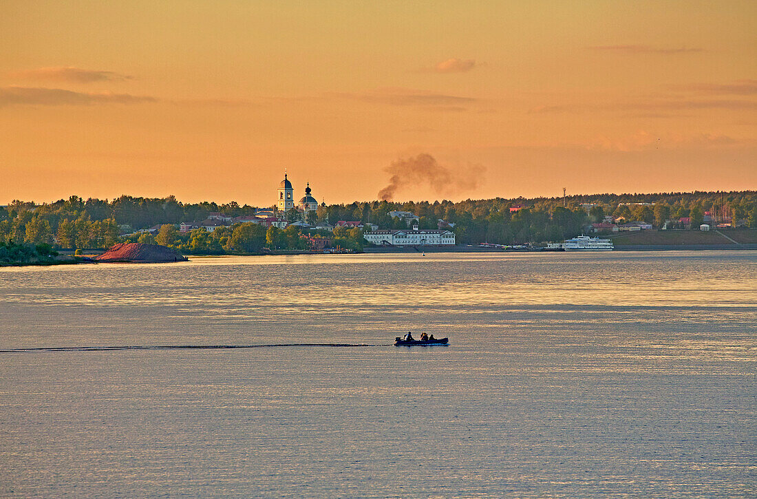 Evening mood in Myshkin on the Volga, Yaroslavl Oblast, Russia, Europe