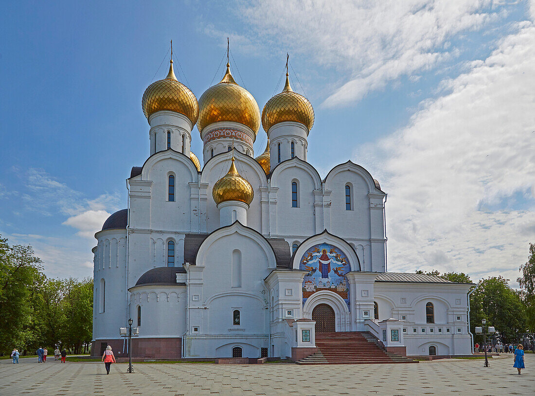 Mariä-Entschlafens- Kathedrale in Jaroslawl, Unesco-Welterbe, Wolga, Goldener Ring, Oblast Jaroslawl, Russland, Europa