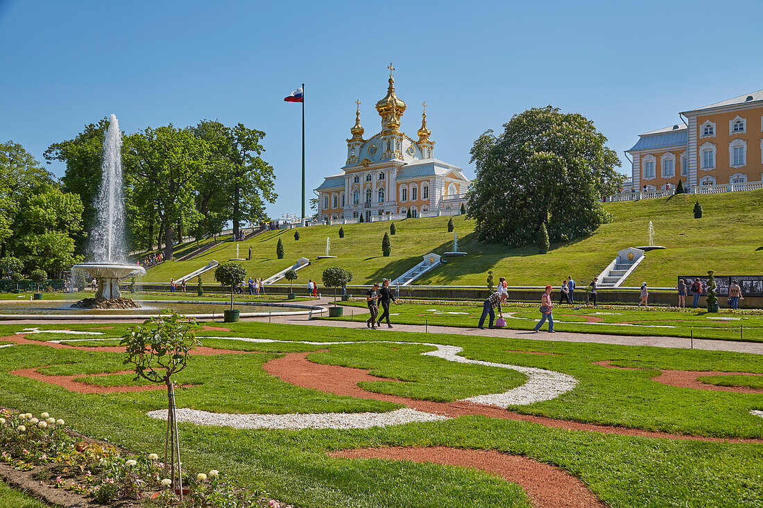 Peterhof, Petergóf near St. Petersburg, Gulf of Finland, Russia, Europe